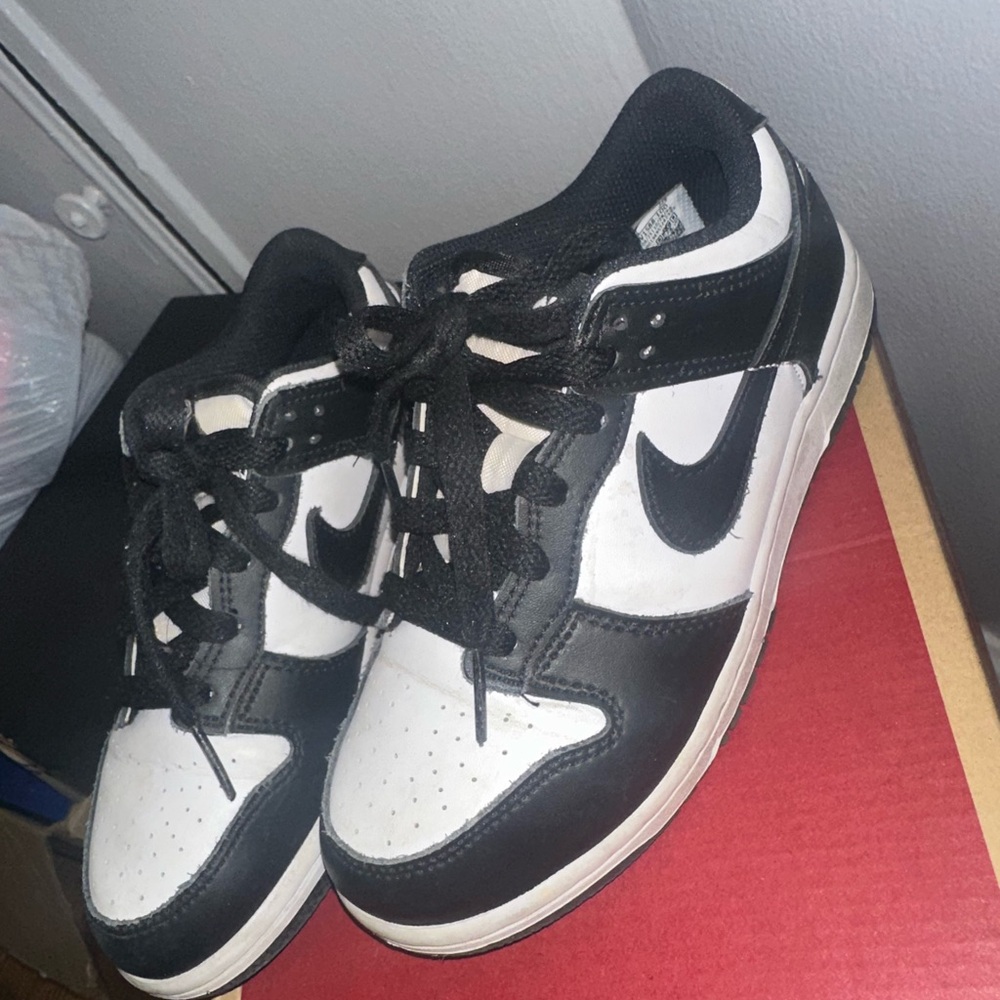Kids Black and White Panda Dunks